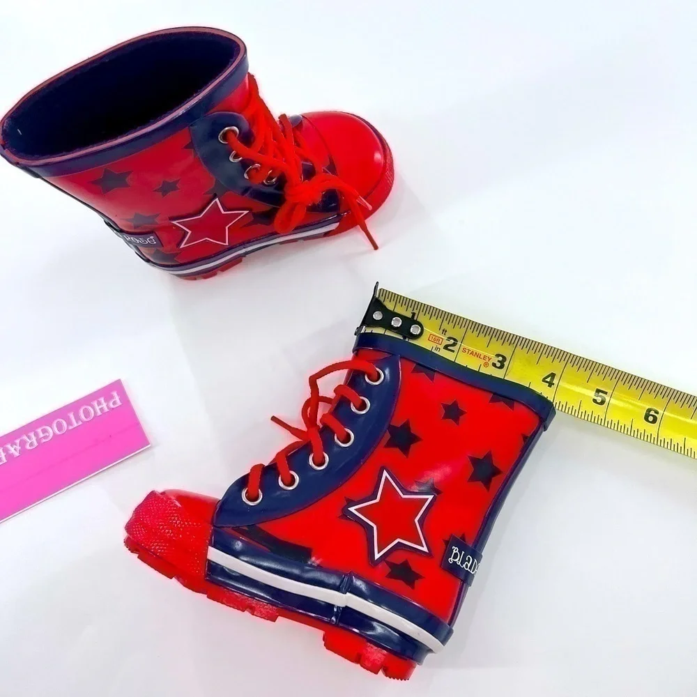 Blade & Rose Wellington lace up Rain Boots little kids size 5